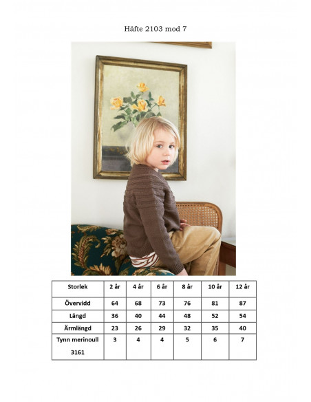 Mönsterhäfte 2103 Mjukt till barn Svensk text