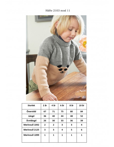 Mönsterhäfte 2103 Mjukt till barn Svensk text