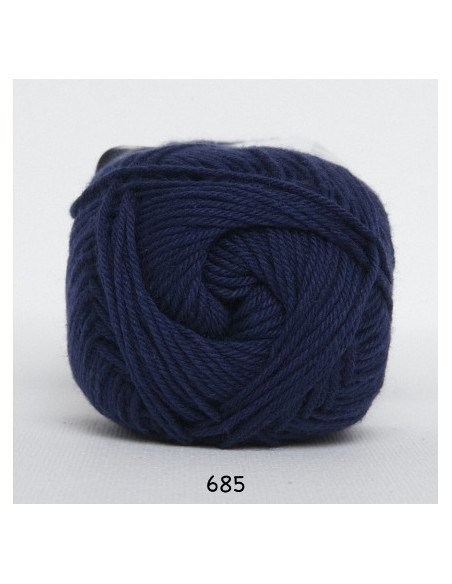 Cotton 8  685 marinblå