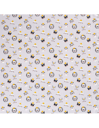 Tyg Jersey Djuransikten Ljusgrå