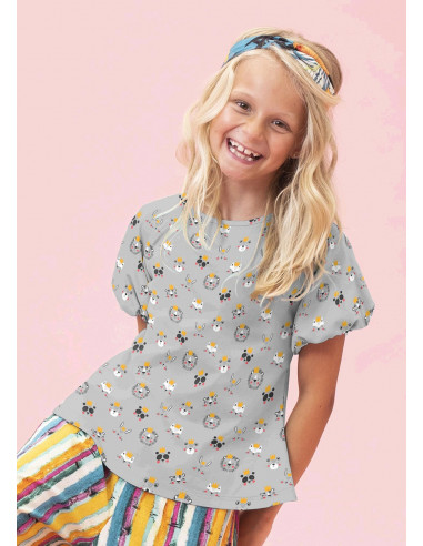 Tyg Jersey Djuransikten Ljusgrå