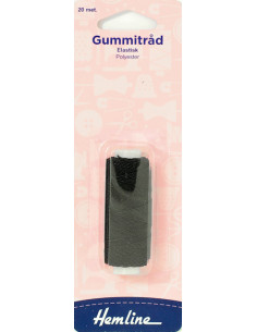 Gummitråd 20m Svart