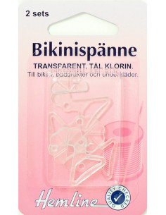 Bikinispänne transp. 2-pack