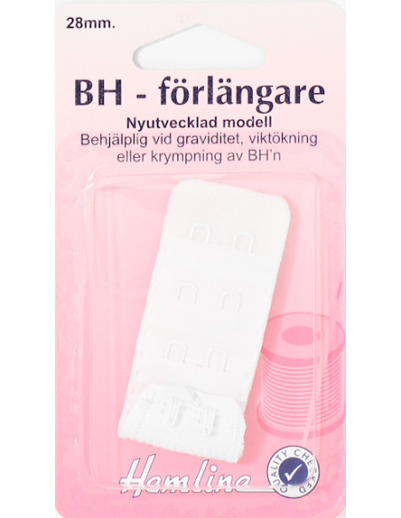 BH-Förlängare Vit 28mm