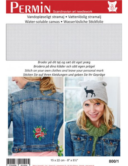 Vattenlöslig stramalj 15x22cm