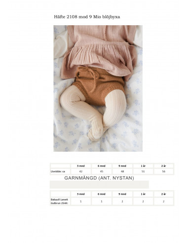 Mönsterhäfte 2108 Myk Start Baby Svensk text