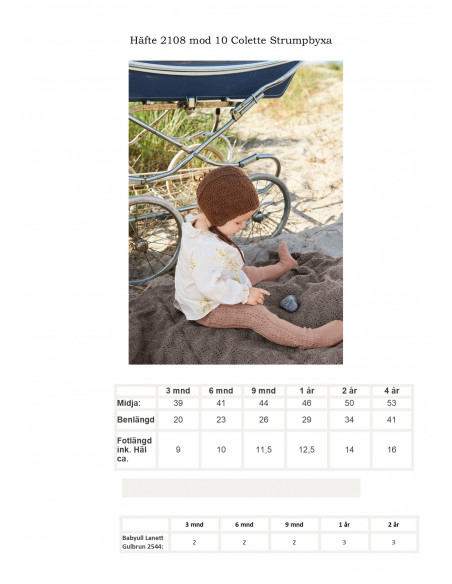Mönsterhäfte 2108 Myk Start Baby Svensk text