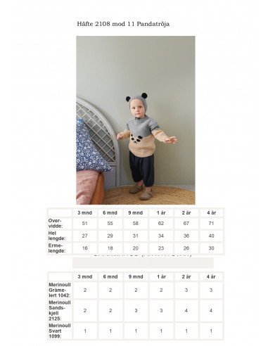 Mönsterhäfte 2108 Myk Start Baby Svensk text