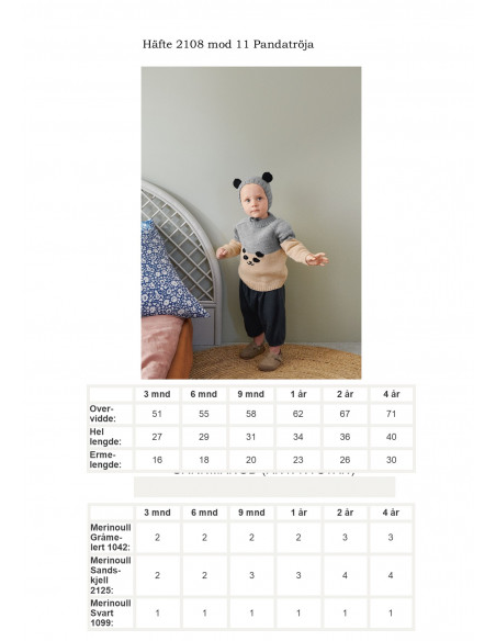 Mönsterhäfte 2108 Myk Start Baby Svensk text