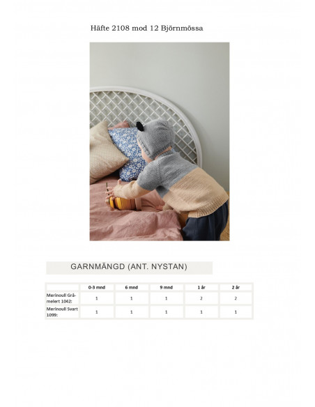 Mönsterhäfte 2108 Myk Start Baby Svensk text