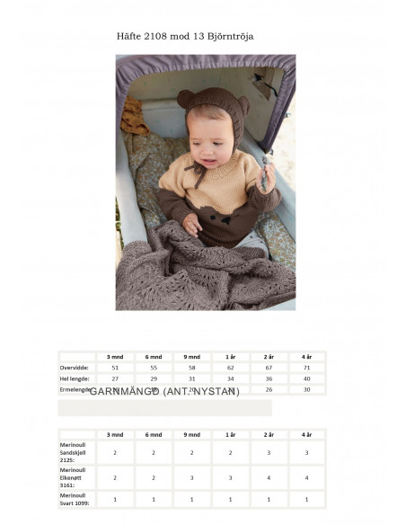 Mönsterhäfte 2108 Myk Start Baby Svensk text