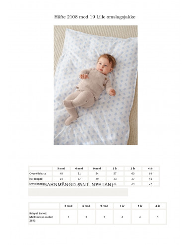 Mönsterhäfte 2108 Myk Start Baby Svensk text