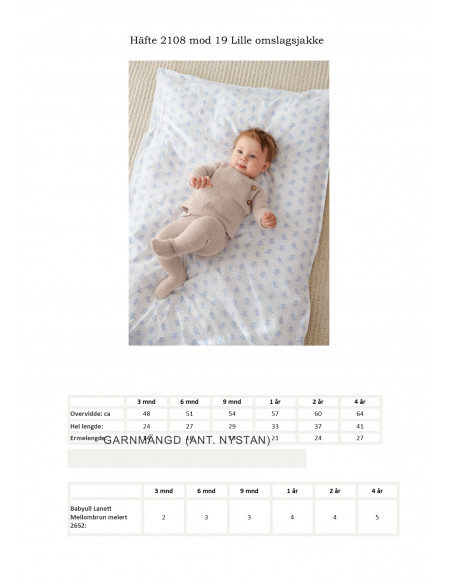 Mönsterhäfte 2108 Myk Start Baby Svensk text