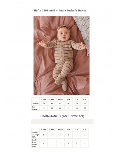 Mönsterhäfte 2108 Myk Start Baby Svensk text