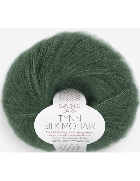 Tynn Silk Mohair 8581 Skogsgrön
