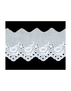 Brodyr Vit 64mm 100% bomull