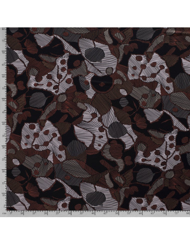 viskos jersey Abstrakt svart