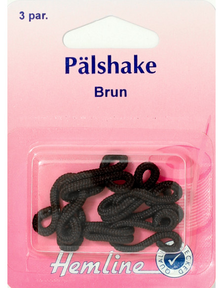 Pälshakar brun 3 Par