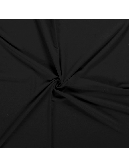 Jerseytyg French Terry Flossad Svart