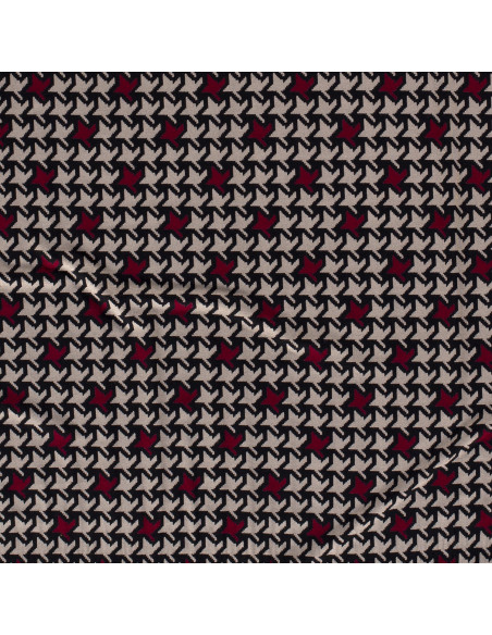 viskos jersey abstrakt Bordeaux