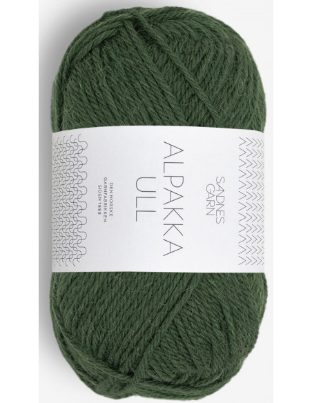 Alpakka Ull 8082 Grön