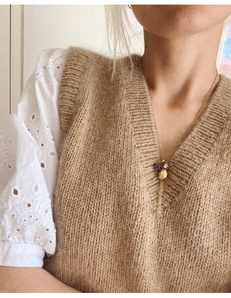 Stickbeskrivning Stockholmsslipover v-neck