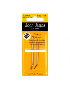 John James Deluxe nål med böjd tipp storlek 14/18