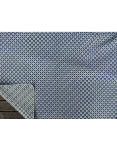 Möbeltyg småmönstrat blå