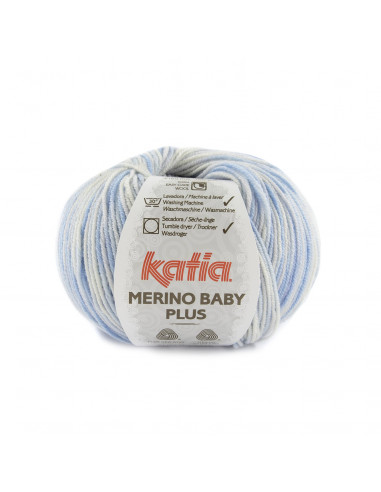 Merino Baby Plus 106 Blå/Grå