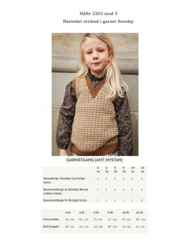 Mönsterhäfte 2203 Mykt til barn
