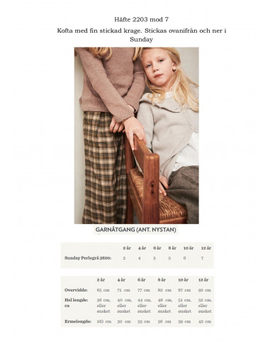 Mönsterhäfte 2203 Mykt til barn