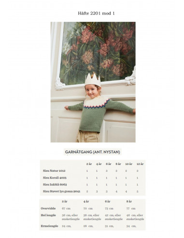 Mönsterhäfte 2201 Sisu Barn Svenk Text