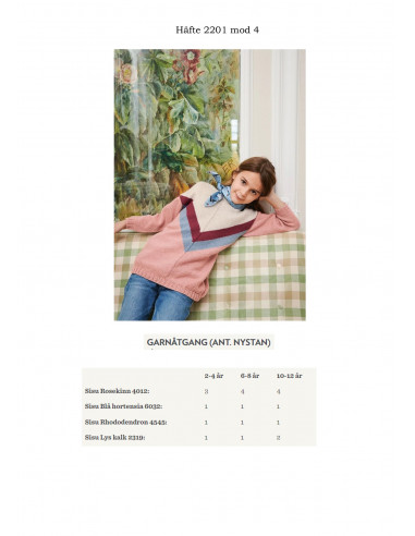Mönsterhäfte 2201 Sisu Barn Svenk Text