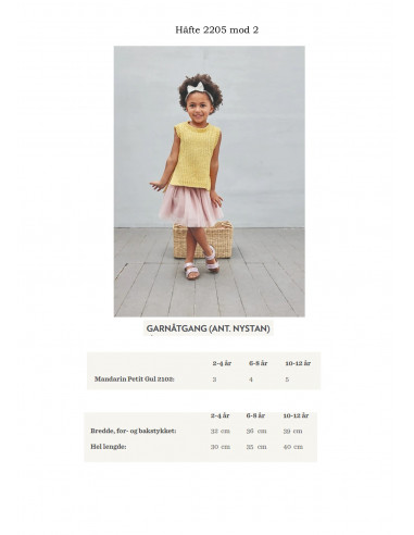Mönsterhäfte 2205 Bomull Barn Svensk Text