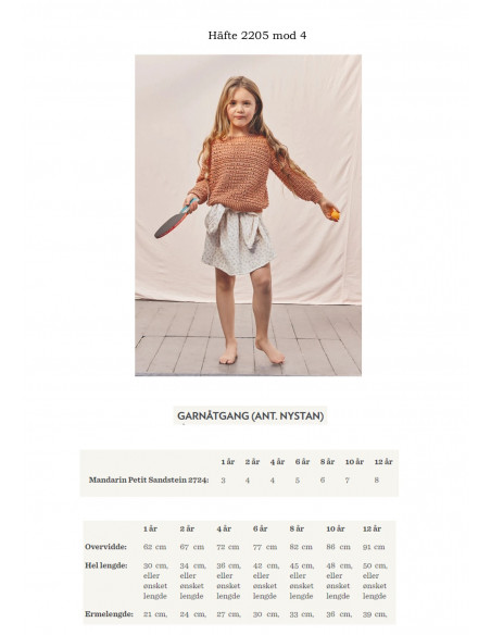 Mönsterhäfte 2205 Bomull Barn Svensk Text