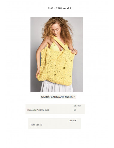 Mönsterhäfte 2204 Dame  Bomull Svensk text