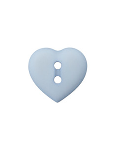 Knapp Hjärta Ljusblå 12mm