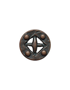 Knapp metall 20mm medeltid brons
