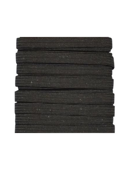 Resårkarta 3m 6mm Svart