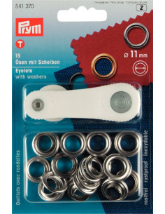 Öljetter 11mm Silver