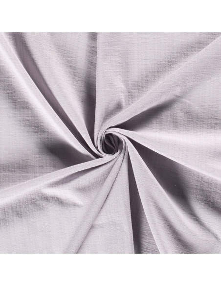 Bomullstyg med struktur Ljusgrå