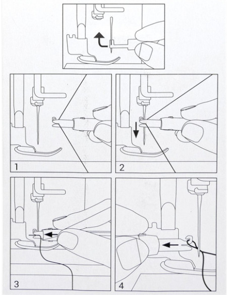 Nlträdare till symaskin